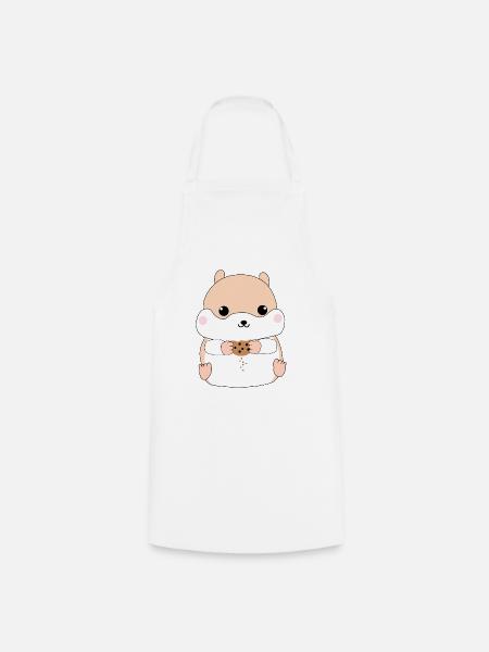 Hamster - Kochschürze - Weiß