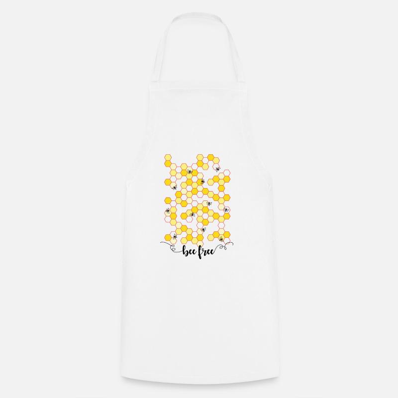 bees - Cooking Apron - white