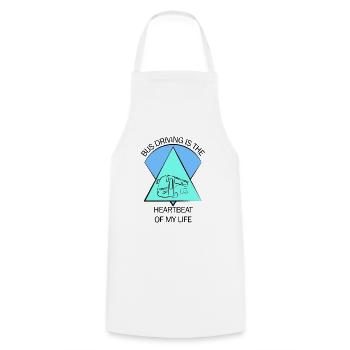 Bus Bus Driver School Bus Bus Bus Bus Driver - Cooking Apron - white - Front - AI Model Male 185 dark (185cm)