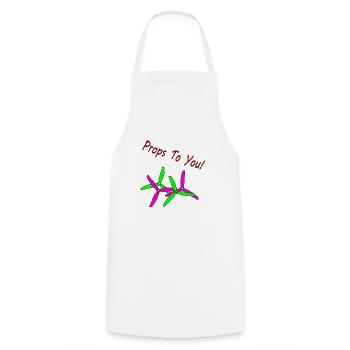 FPV drone, drone shirt. Heli airplane model building - Cooking Apron - white - Front - AI Model Male 185 dark (185cm)