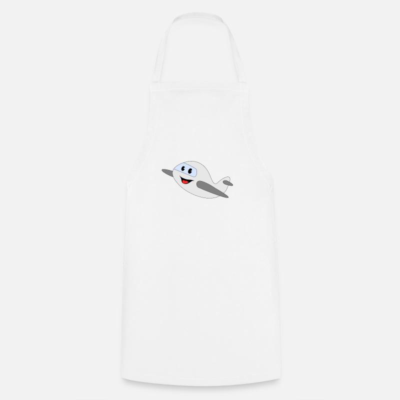 plane - Cooking Apron - white