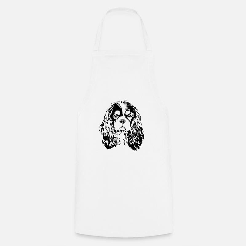 CAVALIER KING CHARLES SPANIEL chiens chien Wilsigns - Tablier de cuisine - blanc