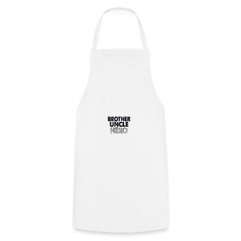 Brother uncle hero - Cooking Apron - white - Front - AI Model Male 185 dark (185cm)