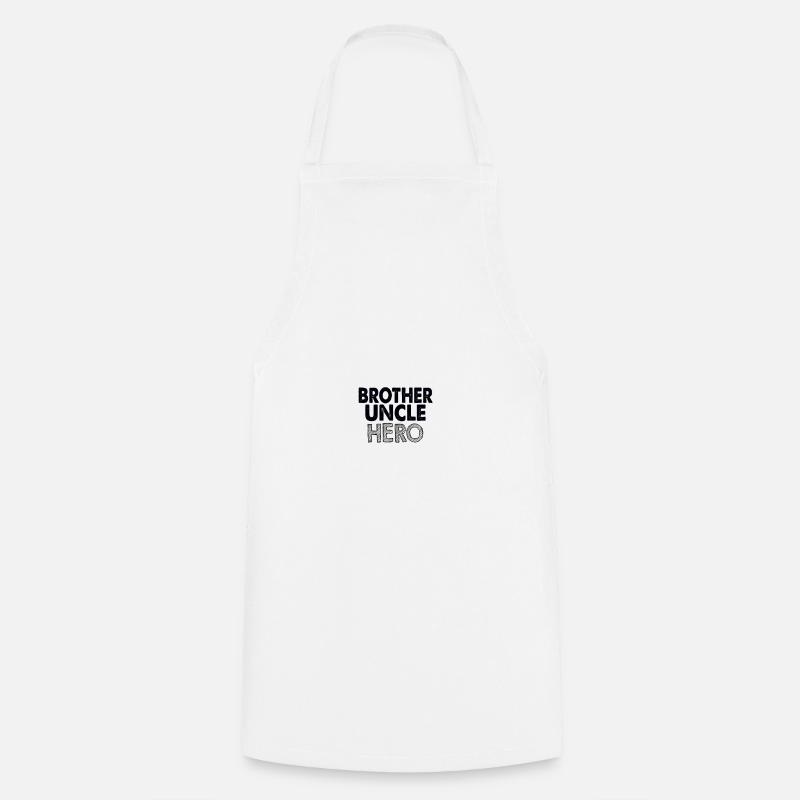 Brother uncle hero - Cooking Apron - white