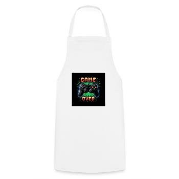 Controller Gaming Gaming Play Gift Gamer - Cooking Apron - white - Front - AI Model Male 185 dark (185cm)