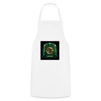 Bitcoin Crypto Crypto à la lune Cadeau CPU - Tablier de cuisine - blanc - Devant - AI Model Male 185 dark (185cm)