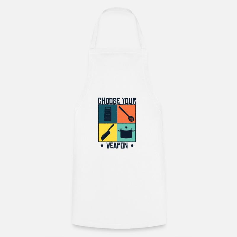 Cuisine chef étoilé - Tablier de cuisine - blanc