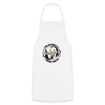 Dentiste Dentiste - Tablier de cuisine - blanc - Devant - AI Model Male 185 dark (185cm)