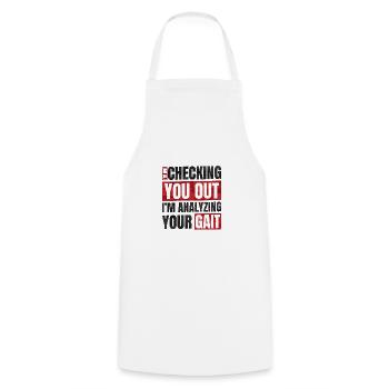 Physiotherapist Physiotherapy Profession - Cooking Apron - white - Front - AI Model Male 185 dark (185cm)