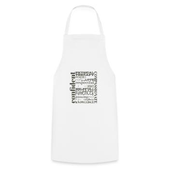 Physiotherapy Physiotherapy Physiotherapy Therapy - Cooking Apron - white - Front - AI Model Male 185 dark (185cm)