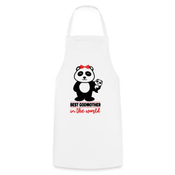 Meilleure marraine du monde - Tablier de cuisine - blanc - Devant - AI Model Male 185 dark (185cm)