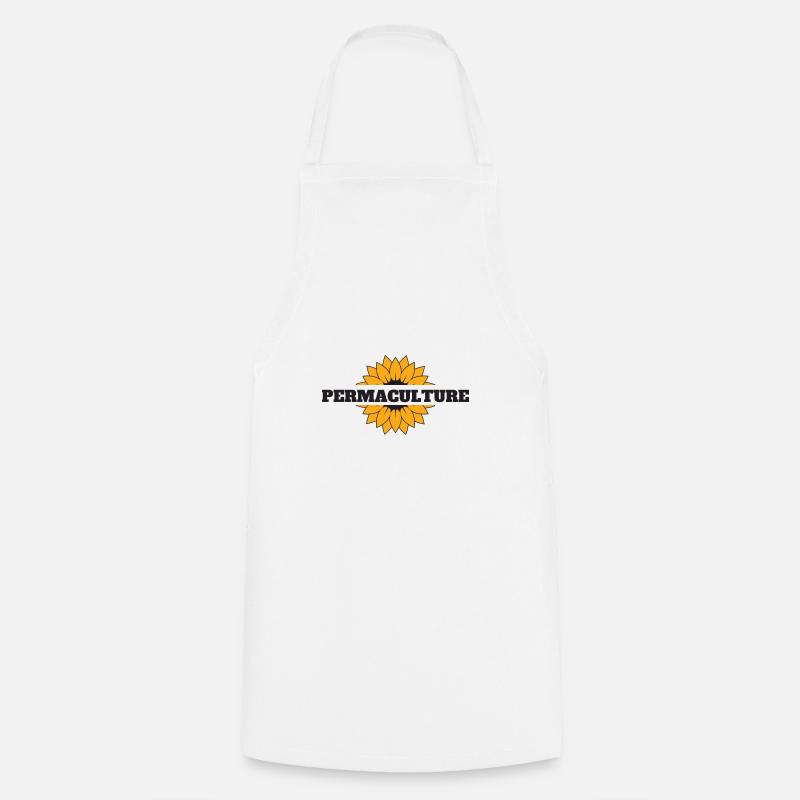 Permaculture - Tablier de cuisine - blanc