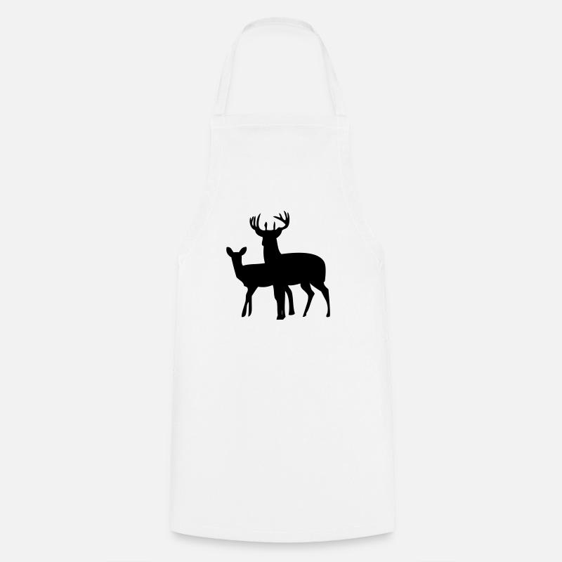 rehe - Kochschürze - Weiß