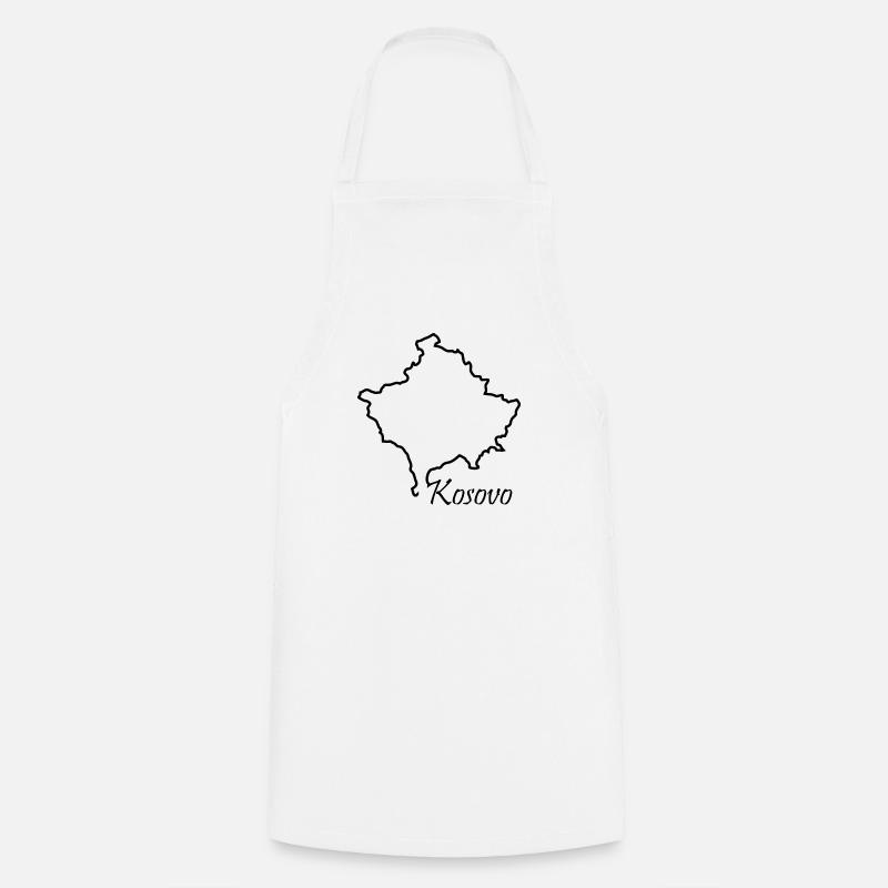 Kosovo - Cooking Apron - white