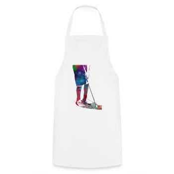 Golf player sport #golf #sport - Cooking Apron - white - Front - AI Model Male 185 dark (185cm)