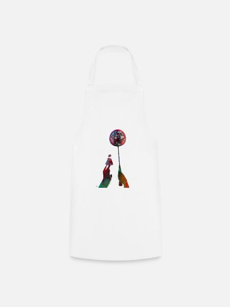 Le badminton #badminton - Tablier de cuisine - blanc