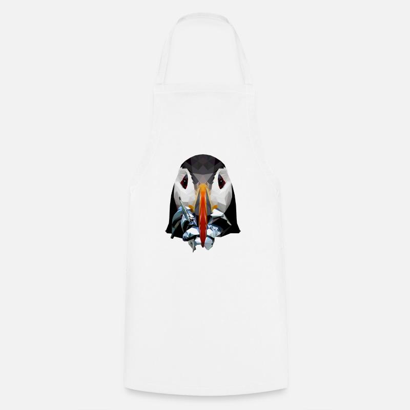 Macareux - Tablier de cuisine - blanc