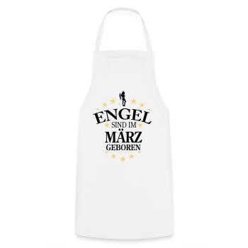 Angel March - Cooking Apron - white - Front - AI Model Male 185 dark (185cm)