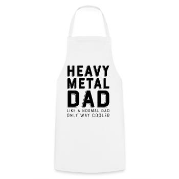 papa de métal lourd - Tablier de cuisine - blanc - Devant - AI Model Male 185 dark (185cm)