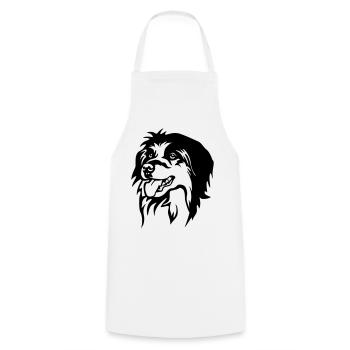 Berger des Pyrénées Kopf - Cooking Apron - white - Front - AI Model Male 185 dark (185cm)
