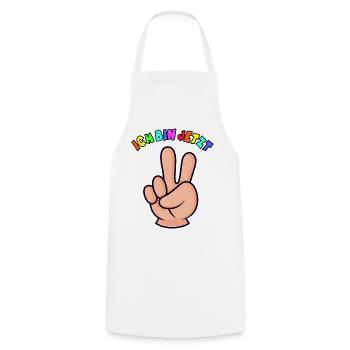 2.Geburtstag Kleinkind Geschenk 2 Finger - Kochschürze - Weiß - Vorne - AI Model Male 185 dark (185cm)