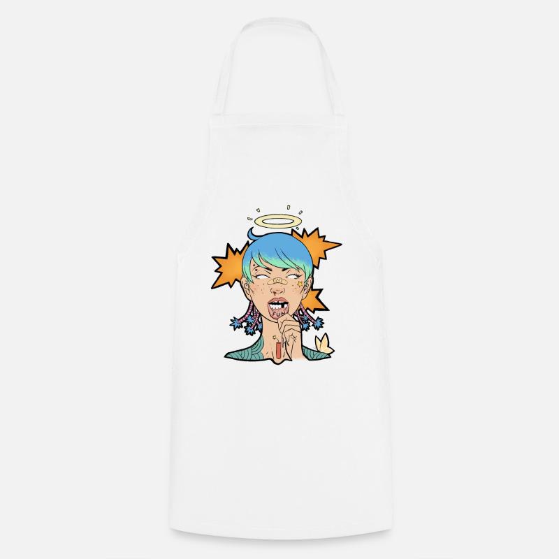 FUN - Cooking Apron - white