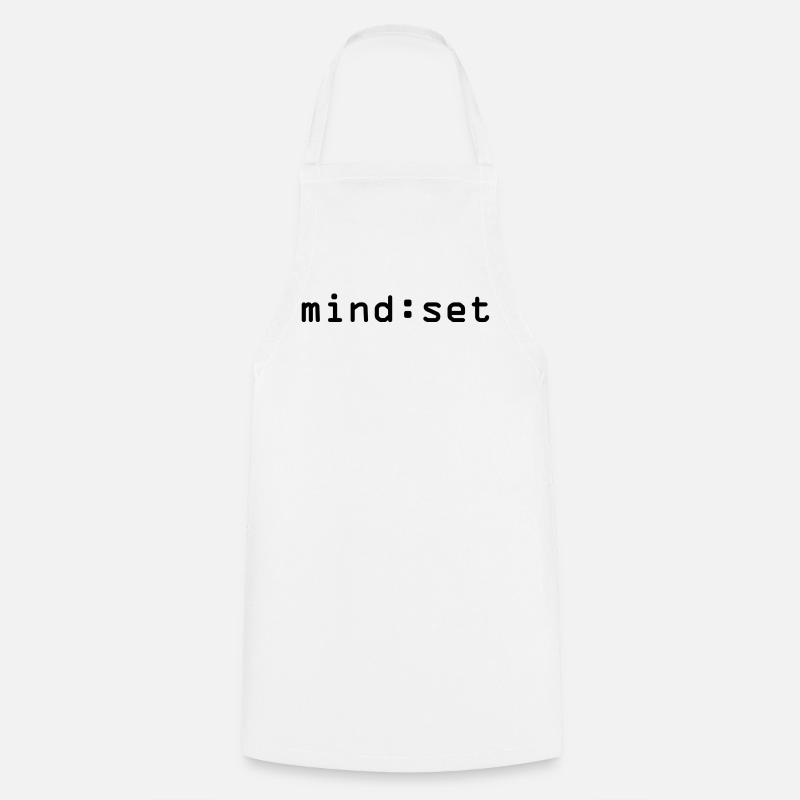 mind:set (schwarz) - Kochschürze - Weiß