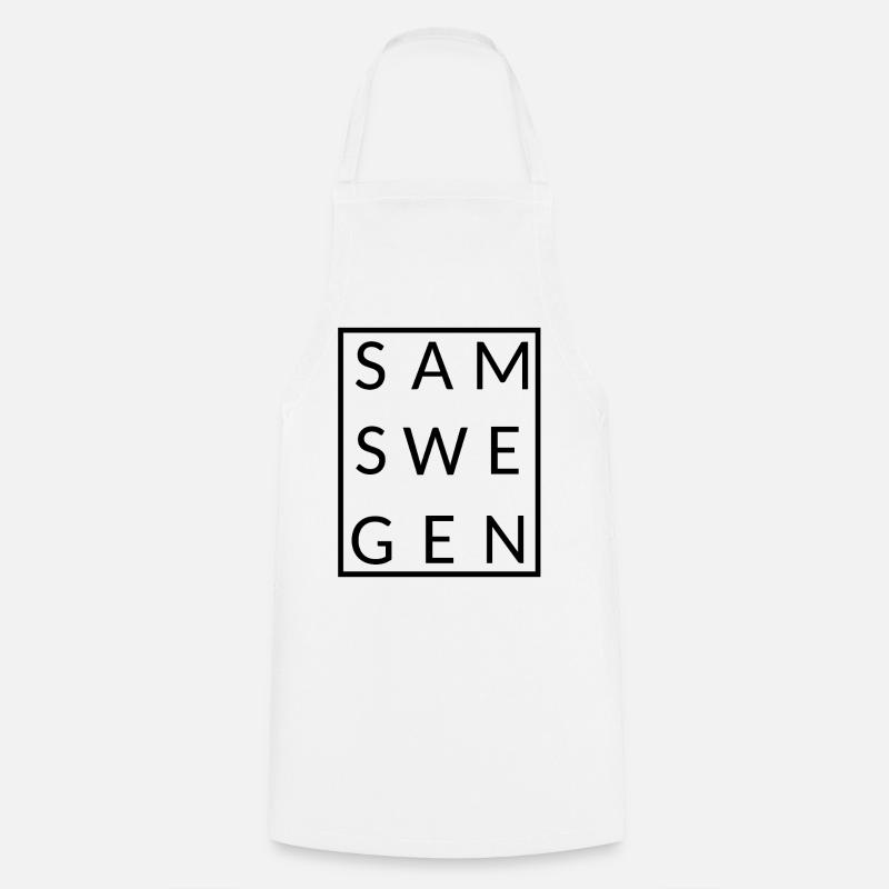 Samswegen eingerahmt - Kochschürze - Weiß