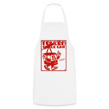 Toulon Provence France Mont Faron cable car - Cooking Apron - white - Front - AI Model Male 185 dark (185cm)