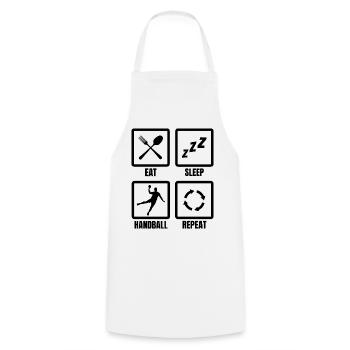 Handballer Zeitplan - Kochschürze - Weiß - Vorne - AI Model Male 185 dark (185cm)