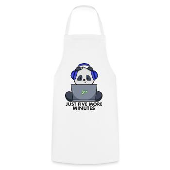 Gaming Panda - Cooking Apron - white - Front - AI Model Male 185 dark (185cm)