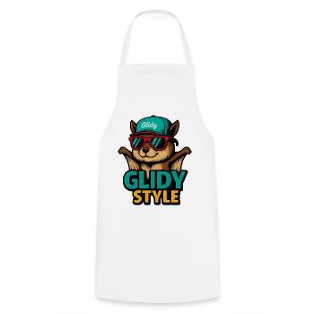 Mode de hamster style glissé - Tablier de cuisine - blanc - Devant - AI Model Male 185 dark (185cm)