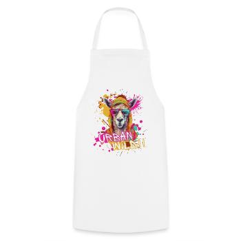 Urban Wild - Cooking Apron - white - Front - AI Model Male 185 dark (185cm)