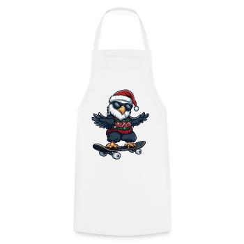 Aigle Noël Drôle - Tablier de cuisine - blanc - Devant - AI Model Male 185 dark (185cm)