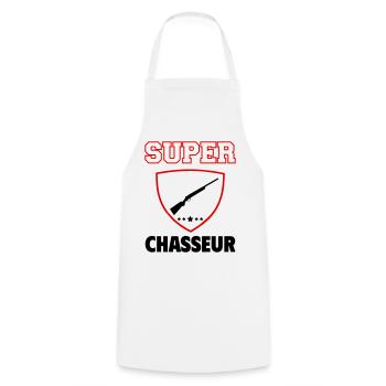 Super Hunter, Father's Day, Christmas - Cooking Apron - white - Front - AI Model Male 185 dark (185cm)