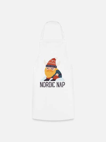 Nordic Nap Wikingerurlaub - Kochschürze - Weiß
