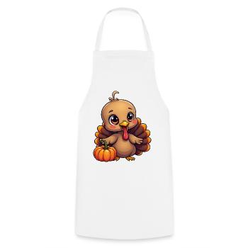 Thanksgiving Truthahn Baby - Kochschürze - Weiß - Vorne - AI Model Male 185 dark (185cm)