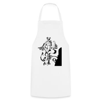sakura - Cooking Apron - white - Front - AI Model Male 185 dark (185cm)