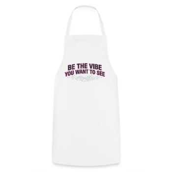 Sois l’ambiance que tu veux voir - Tablier de cuisine - blanc - Devant - AI Model Male 185 dark (185cm)
