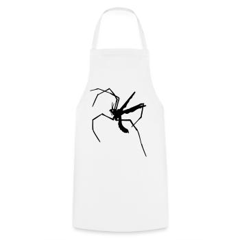 Long-legged mosquito - Cooking Apron - white - Front - AI Model Male 185 dark (185cm)