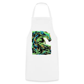 Beach Vacation Surfers - Cooking Apron - white - Front - AI Model Male 185 dark (185cm)