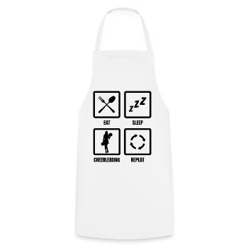 Cheerleading Routine - Cooking Apron - white - Front - AI Model Male 185 dark (185cm)