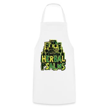 Psaumes Herbaux Dub Reggae - Tablier de cuisine - blanc - Devant - AI Model Male 185 dark (185cm)