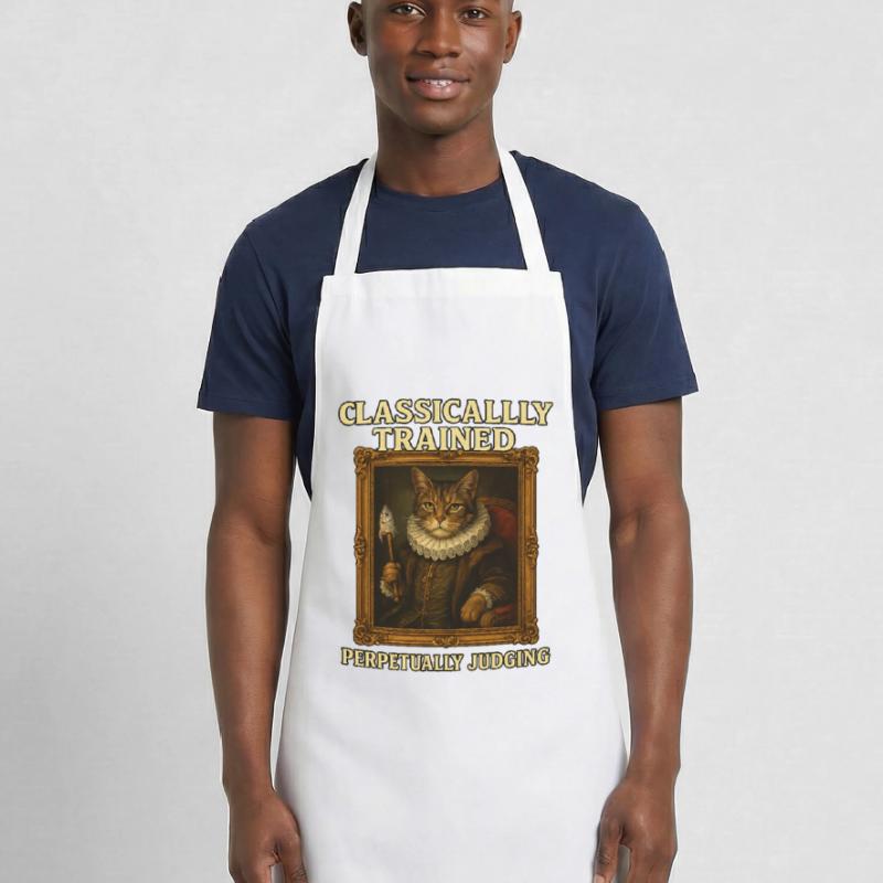 Classically Trained Perpetually Judging Renaissanc Cooking Apron