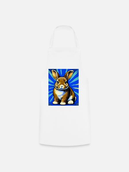 Kaninchen - Kochschürze - Weiß