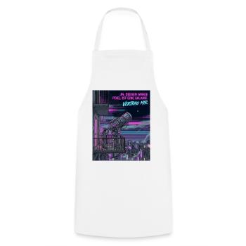 Astronomie Humor Grauer Pixel Galaxie - Kochschürze - Weiß - Vorne - AI Model Male 185 dark (185cm)