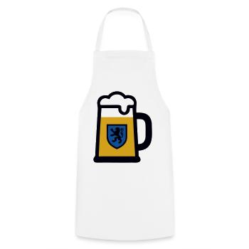 Beer Mug Bavaria Lions Coat of Arms Folk Festival - Cooking Apron - white - Front - AI Model Male 185 dark (185cm)