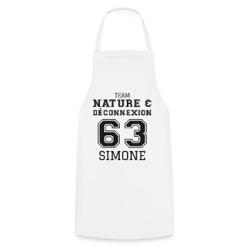 Team Nature Deconnexion 63 Simone T-Shirt Cadea... - Tablier de cuisine - blanc - Devant - AI Model Male 185 dark (185cm)