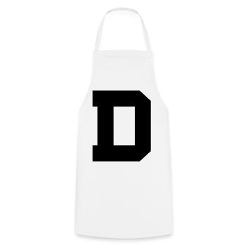 D - Kochschürze - Weiß - Vorne - AI Model Male 185 dark (185cm)