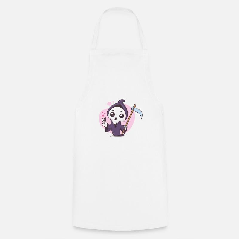 Kawaii Grim Reaper - Tablier de cuisine - blanc